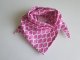 Trojcípý bavlněný šátek - Ornamenty na růžové