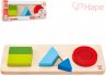 HAPE DEVO Baby puzzle vkldac geometrick tvary set 6 dlk ob