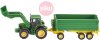 SIKU Farmer traktor John Deere 1:87 s čelním nakladačem a přívěs