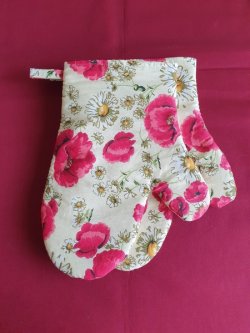 SADA 2ks kuchysk chapky - vl mky na smetanov