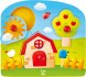 HAPE DEVO Baby puzzle Venkov vkldac 3 dlky s chyty na desce