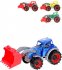 Traktor barevn naklada 38cm na psek 4 barvy plast v sce