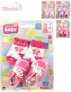 SIMBA set ponoky a botiky vel. 38-43 pro panenku New Born Baby