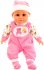Panenka miminko 30cm růžové dupačky měkké tělíčko na baterie Zvu
