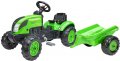 FALK Traktor Country Farmer šlapací Zelený vozítko set s valníke