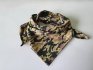 Bavlněný šátek - Maskáčový vzor na khaki podkladu