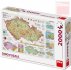 DINO Puzzle 2000 dlk Mapa esk Republiky 97x69cm skldaka v