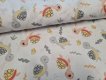 Bavlněná látka Veselé želvičky na bílé šíře 160 cm Bavlněná látka Veselé želvičky na bílé šíře 160 cm