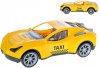 Auto sportovn plastov taxi 37cm lut v sce