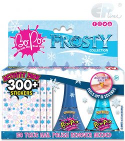 BO-PO Frosty set lak na nehty slupovac 2ks Frozen
